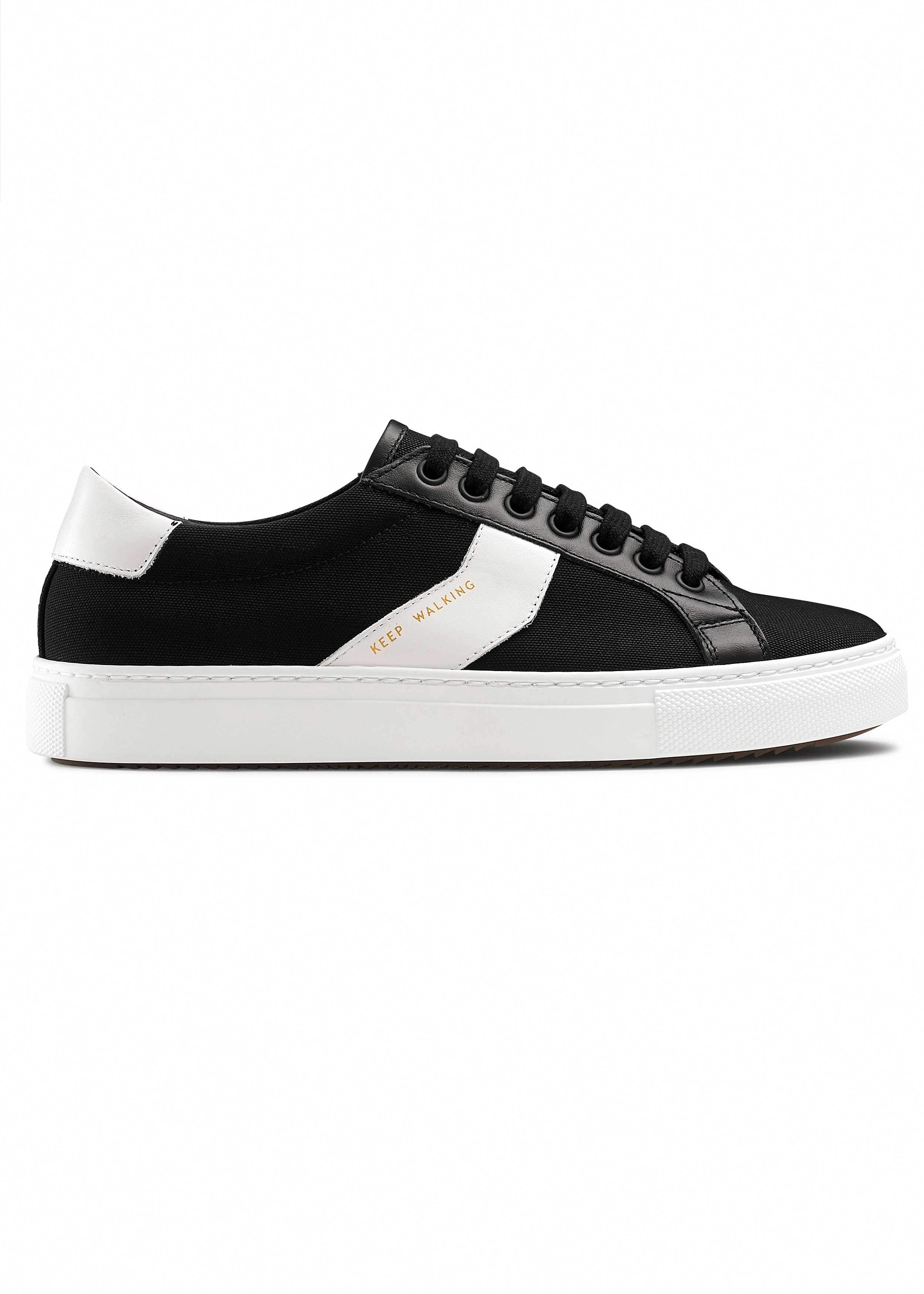 Canvas & Leather Trainer