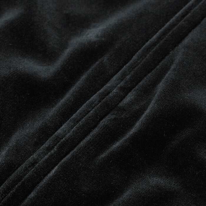 This is crafted from a luxurious, smart black velour jersey with a beautiful soft hand feel and flattering drape.
